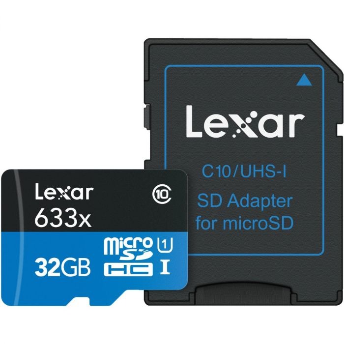 MEMORIA MICRO SD HC LEXAR 633x 32gb Clase 10